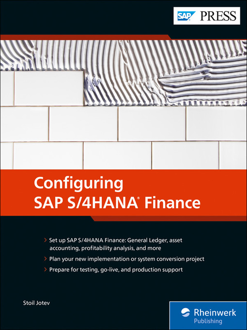 Title details for Configuring SAP S/4HANA Finance by Stoil Jotev - Available
